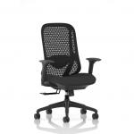 Prism Mesh Back Chair With Height Adjustable Arms Black Seat OP000378
