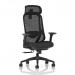 Prism Mesh Back Chair With Height Adjustable Arms with Headrest Black Seat OP000379