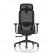 Prism Mesh Back Chair With Height Adjustable Arms with Headrest Black Seat OP000379