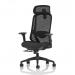 Prism Mesh Back Chair With Height Adjustable Arms with Headrest Black Seat OP000379