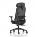 Prism Mesh Back Chair With Height Adjustable Arms with Headrest Black Seat OP000379