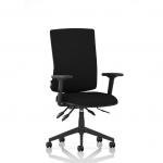 Orlena High Back Task Operator Chair With Arms Black Fabric OP000381
