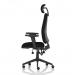 Orlena High Back Task Operator Chair With Arms And Headrest Black Fabric OP000383