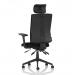 Orlena High Back Task Operator Chair With Arms And Headrest Black Fabric OP000383