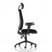 Orlena High Back Task Operator Chair With Arms And Headrest Black Fabric OP000383