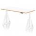 A modern and functional workspace with the Dynamic Sit Stand and Height Adjustable Desks Oslo. The sleek white top perfectly compliments the natural wood edge, while the white frame and Piste Foot add a touch of style. A versatile 1600mm desk that can easily adjust to suit your needs.