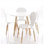 Parisian Round Table With Four Chairs PNWHT