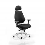 Chiro Plus Ultimate Black With Arms With Headrest PO000011