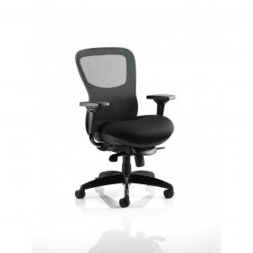 Stealth Shadow Ergo Posture Chair Black Airmesh Seat And Mesh Back With Arms PO000019