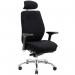 Domino Black Fabric With Arms & Headrest PO000066