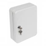 This picture displays a Phoenix 93 hook key box with a key lock, model KC0028K, from the Phoenix Key Cabinets collection. The key box, identified as PX0006, features a sleek design with 93 hooks for organization and a secure key lock.