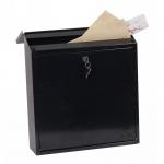 Phoenix Casa Top Loading Letter Box MB0111KB in Black with Key Lock PX0009