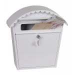 Phoenix Clasico MB0117KW Front Loading Mail Box in White with Key Lock PX0045