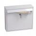 Phoenix Correo MB0118KW Front Loading Mail Box in White with Key Lock PX0086