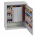 The Phoenix Key Cabinets Phoenix Deep Key Cabinet KC0301M has 50 hooks and a mechanical combination lock. It is sturdy and secure, perfect for organizing and storing your keys. Its sleek silver design adds a modern touch to any space.