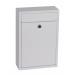 Phoenix Letra Front Loading Letter Box MB0116KW in White with Key Lock PX0255