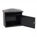 Phoenix Libro Front Loading Letter Box MB0115KB in Black with Key Lock PX0256
