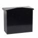 Phoenix Libro Front Loading Letter Box MB0115KB in Black with Key Lock PX0256