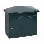 Phoenix Libro Front Loading Letter box MB0115KG in Green with Key Lock PX0257