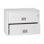 Phoenix World Class Lateral Fire File FS2412K 2 Drawer Filing Cabinet with Key Lock PX0393