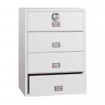 Phoenix World Class Lateral Fire File FS2414E 4 Drawer Filing Cabinet with Electronic Lock PX0394
