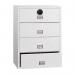 Phoenix World Class Lateral Fire File FS2414F 4 Drawer Filing Cabinet with Fingerprint Lock PX0396