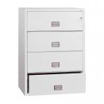 Phoenix World Class Lateral Fire File FS2414K 4 Drawer Filing Cabinet with Key Lock PX0397