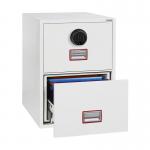 Phoenix World Class Vertical Fire File FS2252F 2 Drawer Filing Cabinet with Fingerprint Lock PX0399