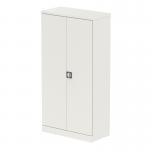 Qube Stationery 1850mm 2-Door Cupboard White With Shelves QS2050