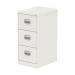 Qube 3 Drawer Filing Cabinet White QS2058