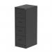 Qube 4 Drawer Filing Cabinet Black QS2059