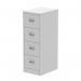 Qube 4 Drawer Filing Cabinet Light Grey QS2061