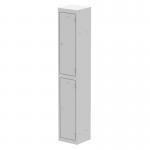 Qube Locker 2 Door 1800mm High Light Grey QS2080