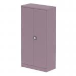The Silverline Tall cupboards are a stunning addition to any office space. Standing at 1850mm tall, these 2-door cupboards feature a beautiful pastel violet color and come with shelves for convenient storage.