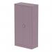 The Silverline Tall cupboards are a stunning addition to any office space. Standing at 1850mm tall, these 2-door cupboards feature a beautiful pastel violet color and come with shelves for convenient storage.
