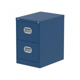 Qube 2 Drawer Filing Cabinet Blue QS2133