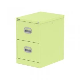 Qube 2 Drawer Filing Cabinet Chlorophyll QS2137