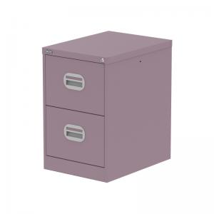 Qube 2 Drawer Filing Cabinet Pastel Violet QS2147