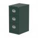 The Silverline Steel Filing Cabinets Qube 3 Drawer Filing Cabinet in British Racing Green is a sleek and stylish storage solution for any office space. The rich green color adds a touch of sophistication, while the steel material provides durability and strength. With three spacious drawers, this cabinet is perfect for organizing important documents and keeping your workspace clutter-free.