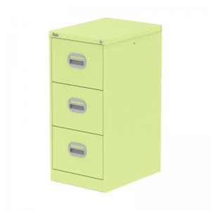 Qube 3 Drawer Filing Cabinet Chlorophyll QS2159