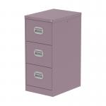 The Silverline Steel Filing Cabinets Qube 3 Drawer Filing Cabinet in Pastel Violet is a sleek and modern storage solution for any office space. Its steel construction and 3 spacious drawers are perfect for organizing important documents and supplies. The pastel violet color adds a touch of elegance to this functional piece of furniture.