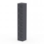 Qube Locker 6 Door 1800mm High Graphite Grey QS2242