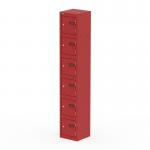 Qube Locker 6 Door 1800mm High Red QS2245