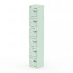 Qube Locker 6 Door 1800mm High Peppermint Green QS2249