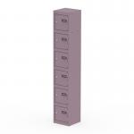 Qube Locker 6 Door 1800mm High Pastel Violet QS2257