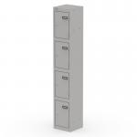 Qube Locker 4 Door 1800mm High Goose Grey QS2263