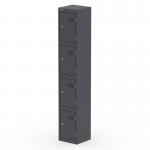 Qube Locker 4 Door 1800mm High Graphite Grey QS2264