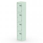 Qube Locker 4 Door 1800mm High Peppermint Green QS2271