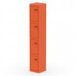 Qube Locker 4 Door 1800mm High Sienna Orange QS2272