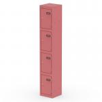 Qube Locker 4 Door 1800mm High Antique Pink QS2275